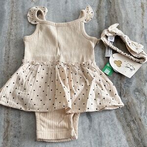 GAP Cream Polka Dot Kids Casual Bottoms